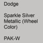 Preview: Dodge, Sparkle Silver Metallic (Wheel Color), PAK-W.